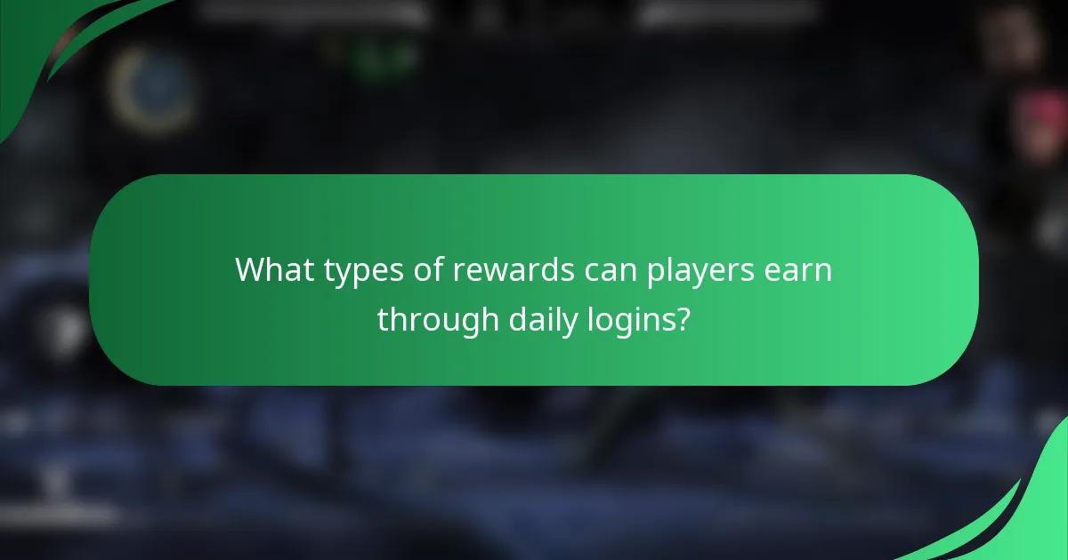 What types of rewards can players earn through daily logins?